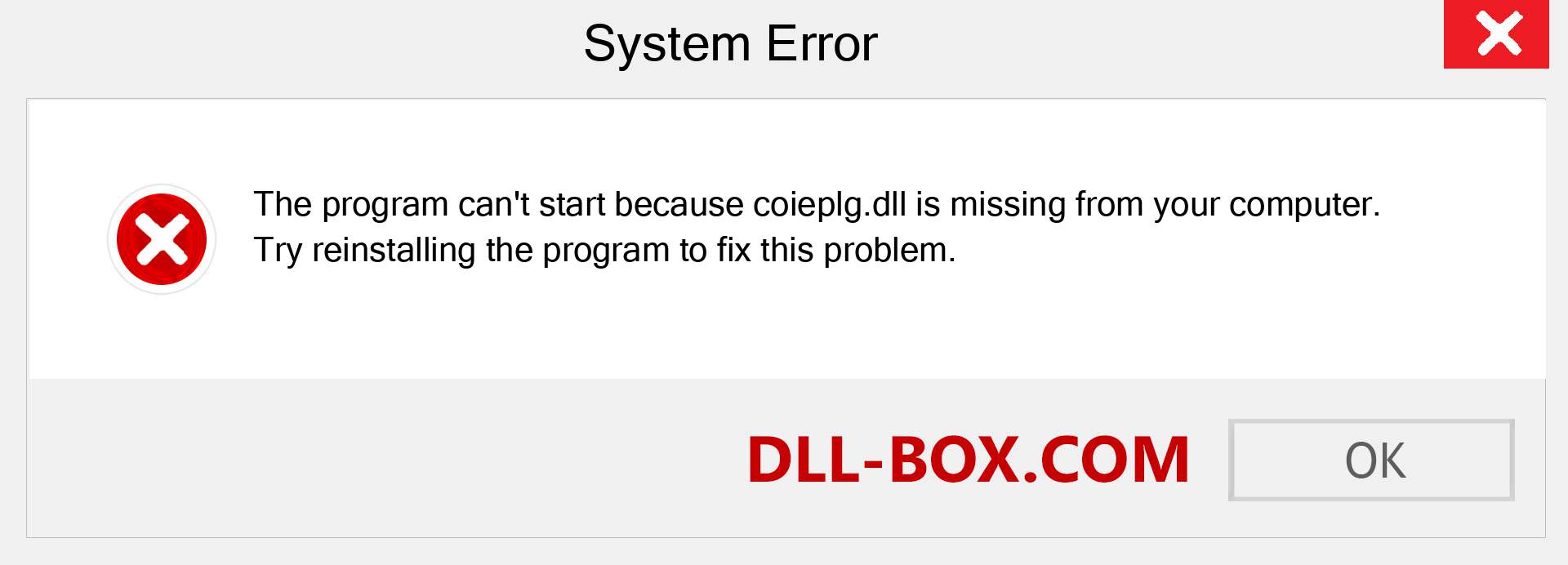  coieplg.dll file is missing?. Download for Windows 7, 8, 10 - Fix  coieplg dll Missing Error on Windows, photos, images